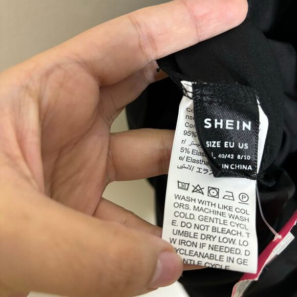 Shein Sxy Black Romper Sz L NWT - Picture 5 of 12